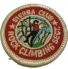 Sierra Club Rock Climbing Section embroidered patch